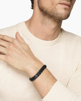 Curb Chain Angular Link Bracelet in Black Titanium, 11.5mm